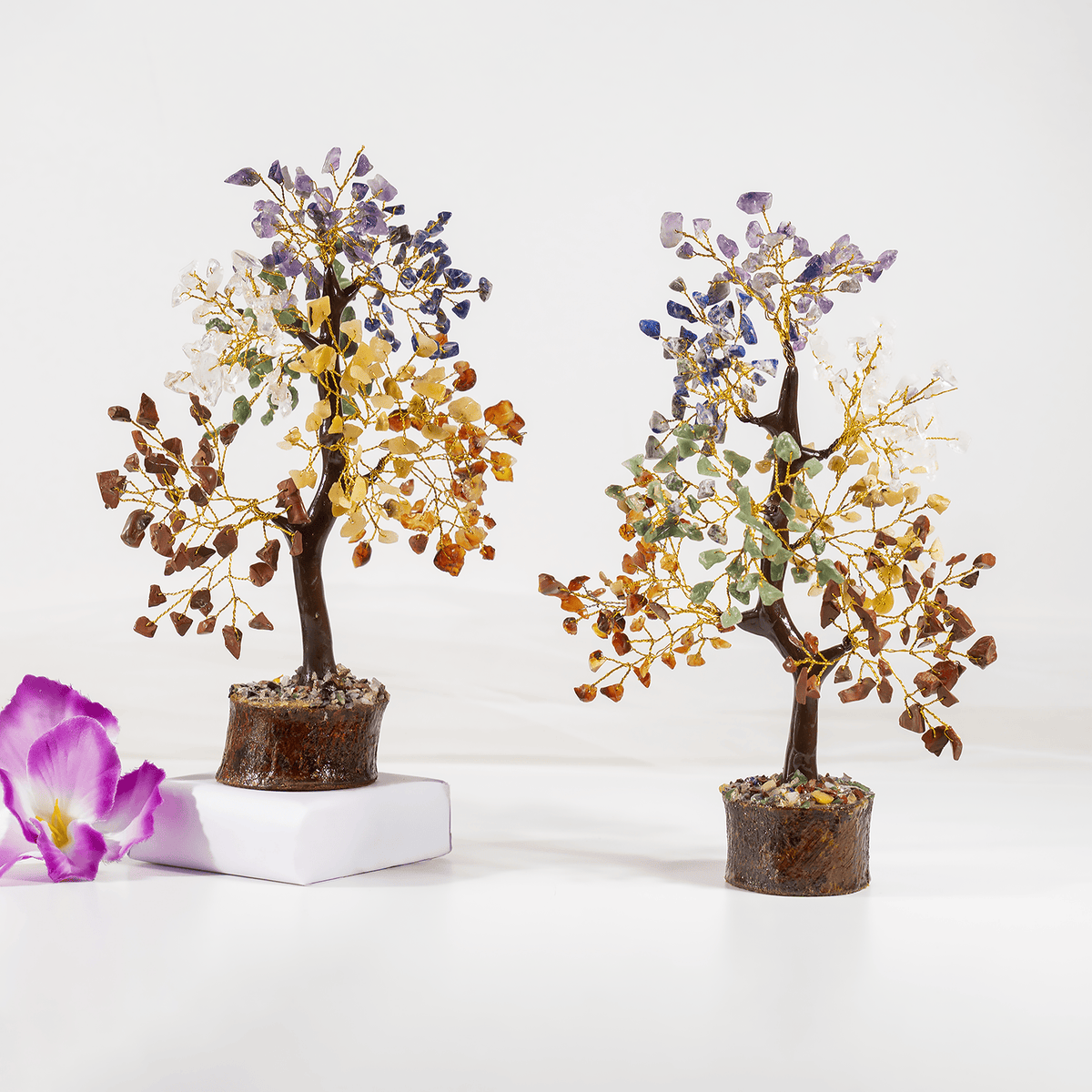 300 Chips Gemstone Tree | 7 Chakra Tree