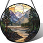 Glass Suncatcher - Forest Lake View