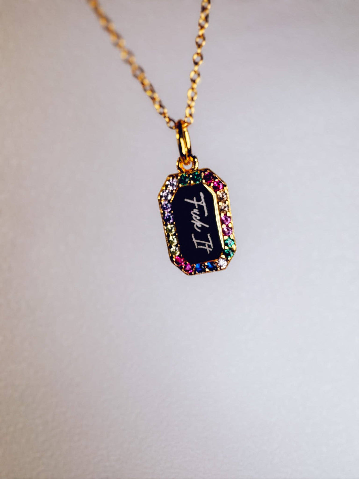 F*ck It Rainbow Necklace