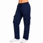 Womens Fleece-Lined Cargo Sweatpant