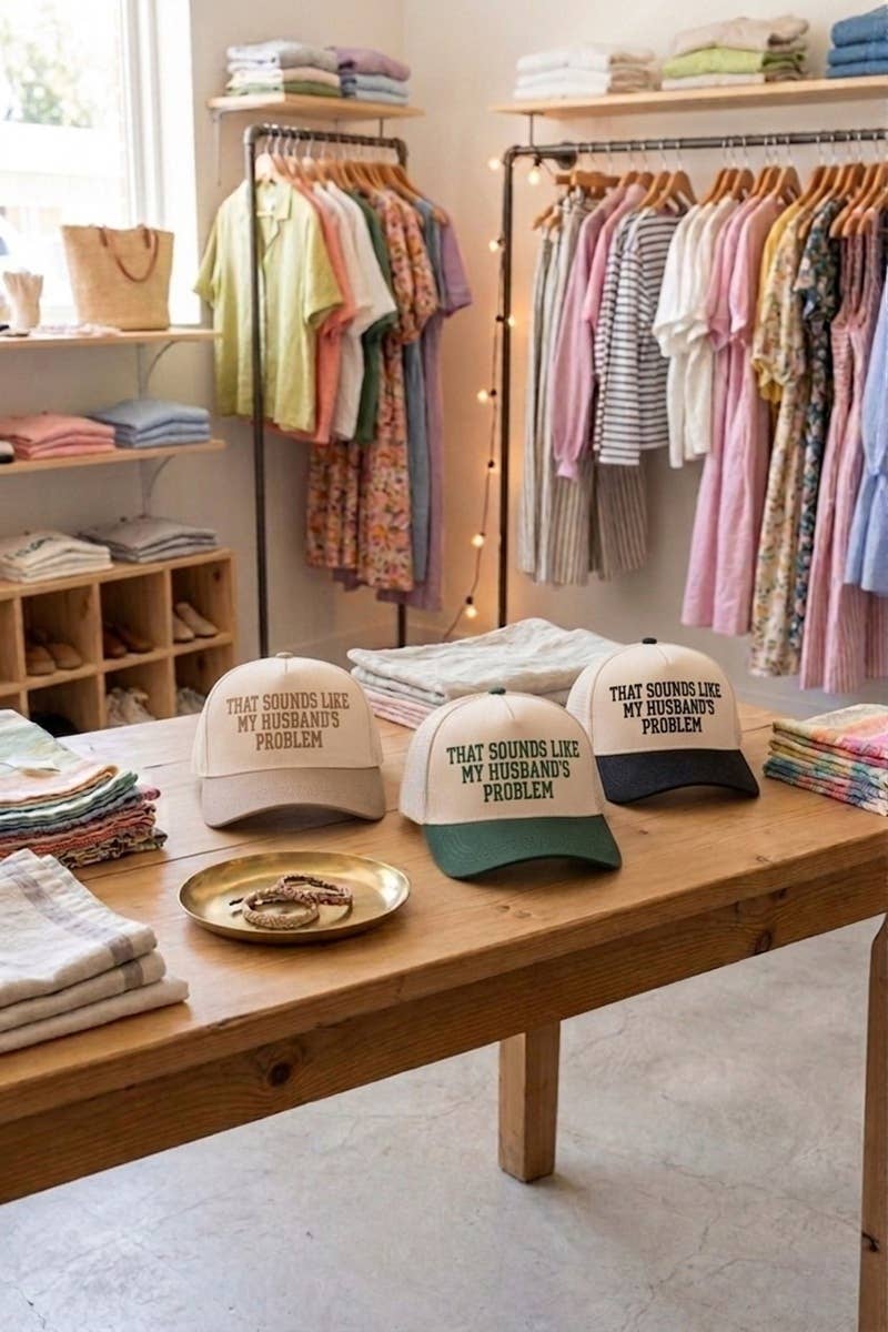 "That Sounds Like My Husband’s Problem" Two Tone Cotton Hat