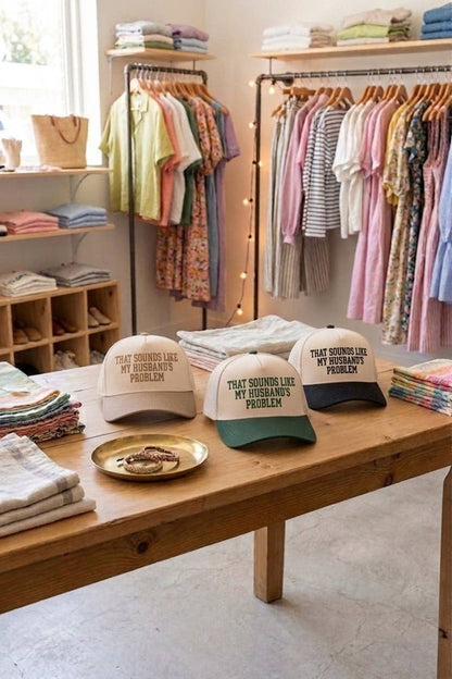 "That Sounds Like My Husband’s Problem" Two Tone Cotton Hat