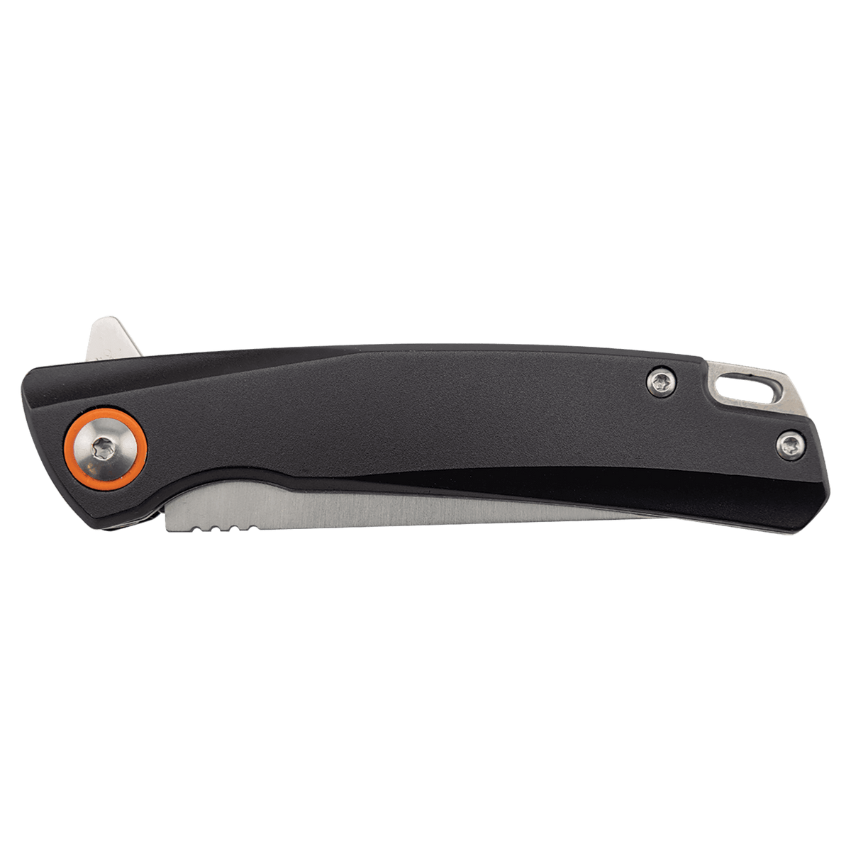 Bison River 4" Black Everyday Carry Knife with Ball Bearing Open Mechanism