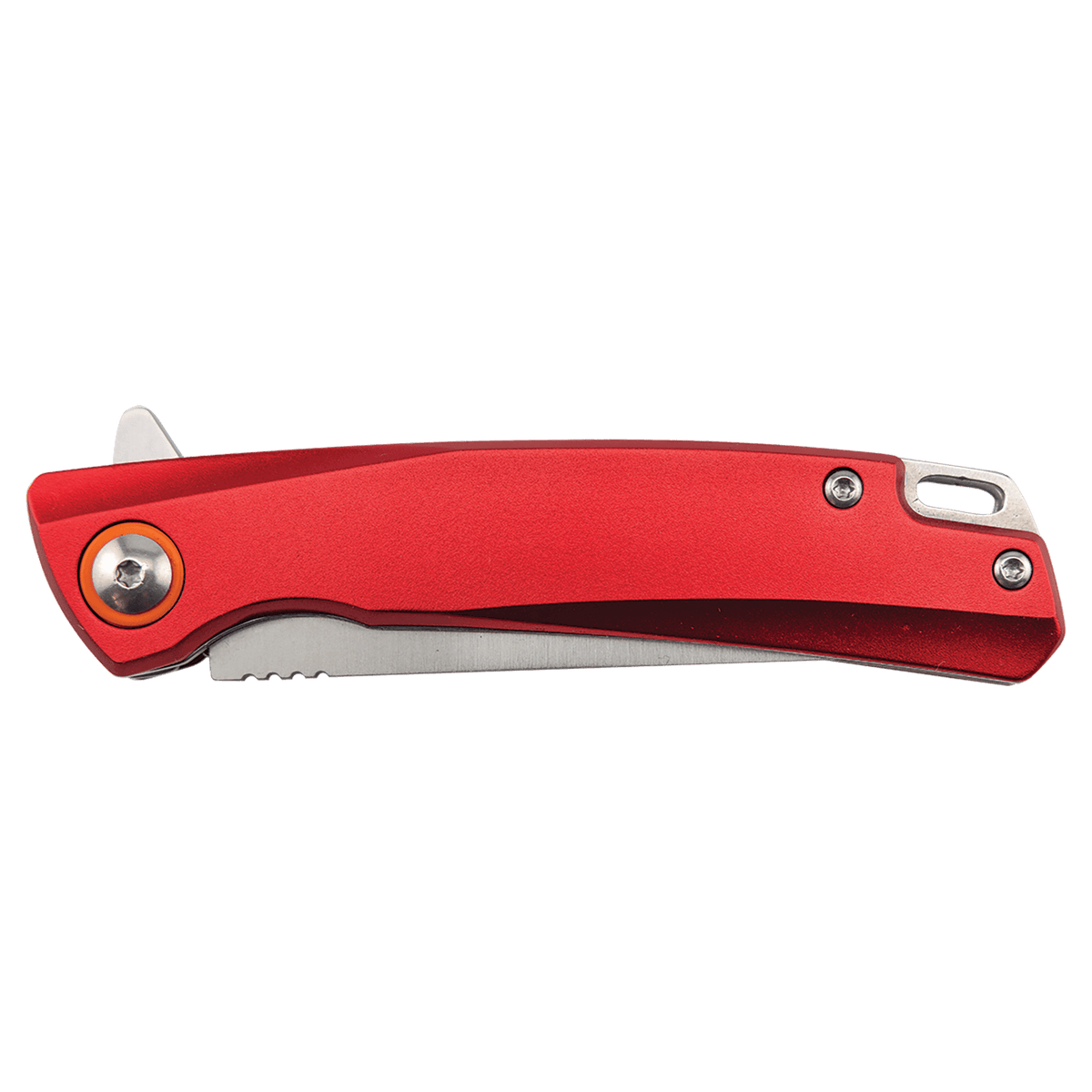 Bison River 4" Red Everyday Carry Knife with Ball Bearing Open Mechanism