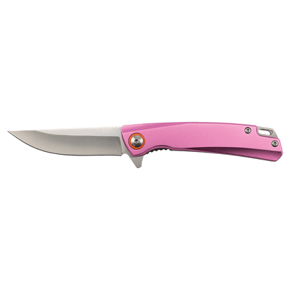 Bison River 4" Pink Everyday Carry Knife with Ball Bearing Open Mechanism