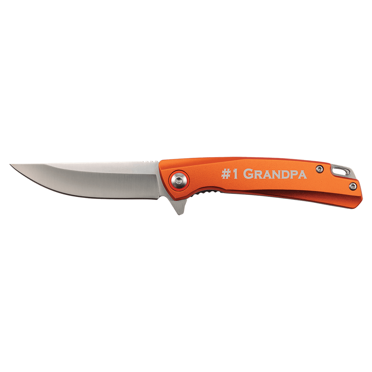 Bison River 4" Orange Everyday Carry Knife with Ball Bearing Open Mechanism