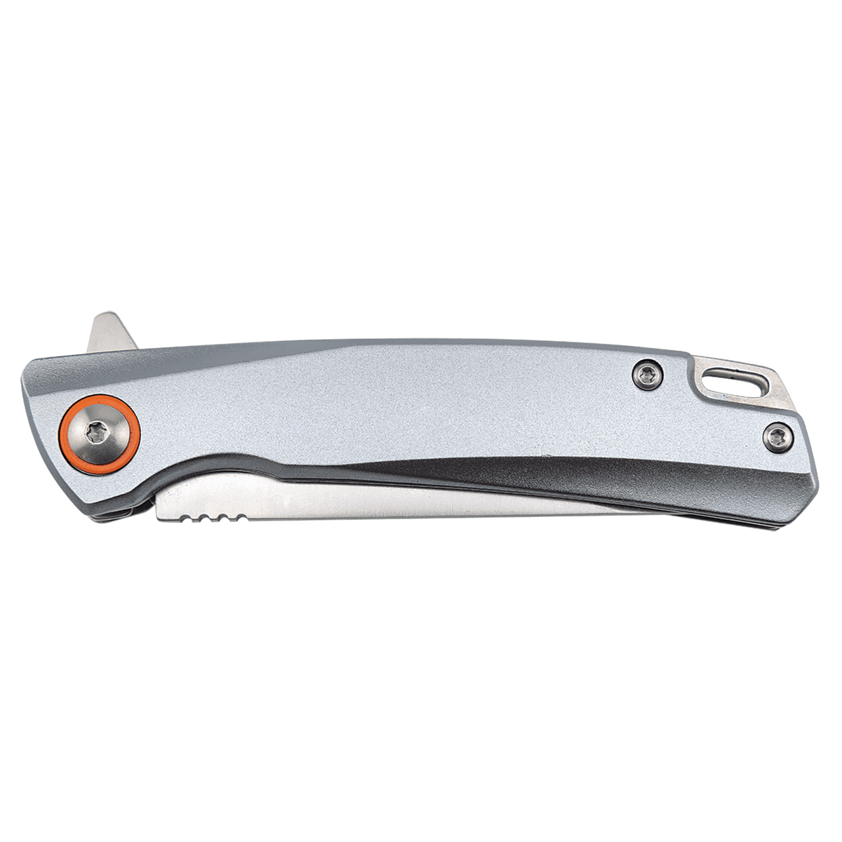 Bison River 4" Gray Everyday Carry Knife with Ball Bearing Open Mechanism