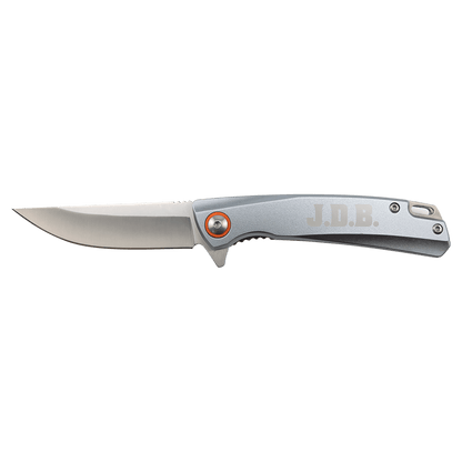 Bison River 4" Gray Everyday Carry Knife with Ball Bearing Open Mechanism