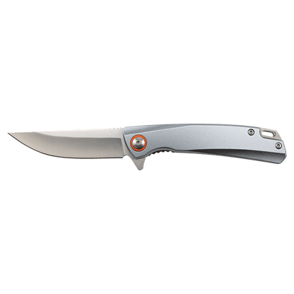 Bison River 4" Gray Everyday Carry Knife with Ball Bearing Open Mechanism