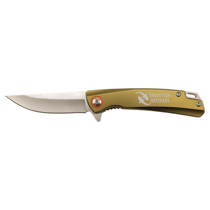Bison River 4" Flat Dark Earth Everyday Carry Knife with Ball Bearing Open Mechanism