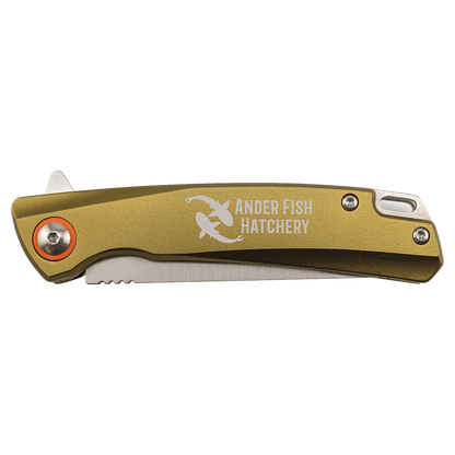 Bison River 4" Flat Dark Earth Everyday Carry Knife with Ball Bearing Open Mechanism