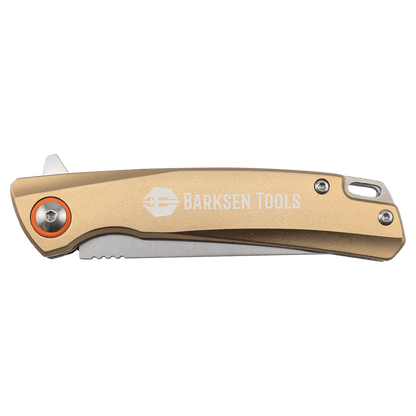 Bison River 4" Sand Everyday Carry Knife with Ball Bearing Open Mechanism