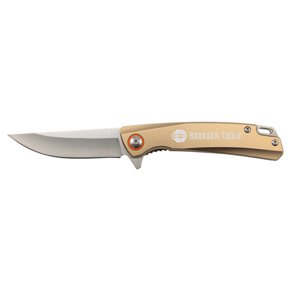 Bison River 4" Sand Everyday Carry Knife with Ball Bearing Open Mechanism