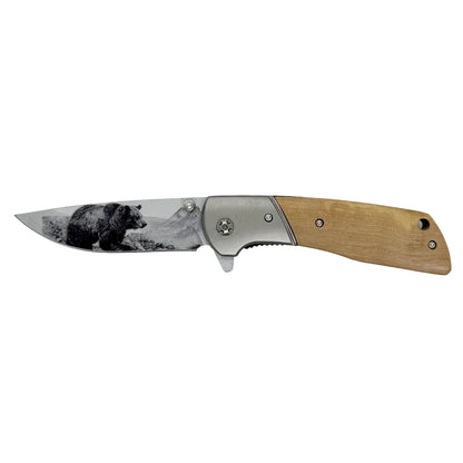 Olive Wooden Handle Pocketknives