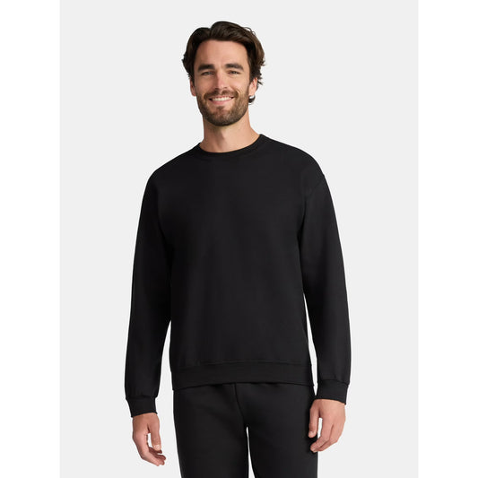 Athletic Works Men's and Big & Tall Men's Fleece Crewneck Sweatshirt