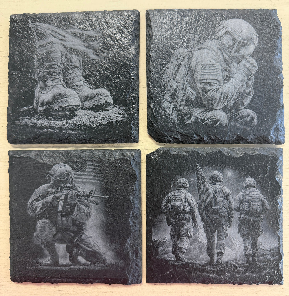 Set of Slate Coasters