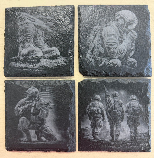 Set of Slate Coasters
