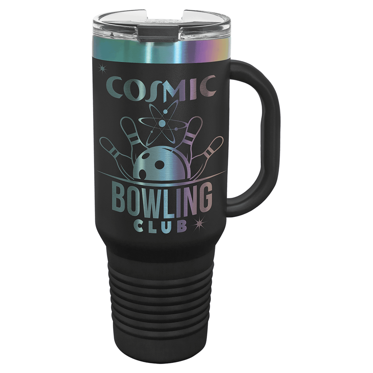 Polar Camel 40 oz. Prism Travel Mug with Handle & Straw