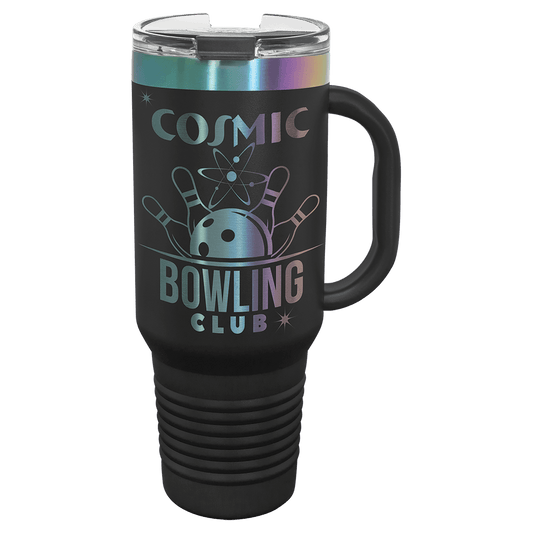 Polar Camel 40 oz. Prism Travel Mug with Handle & Straw