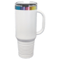 Polar Camel 40 oz. Prism Travel Mug with Handle & Straw