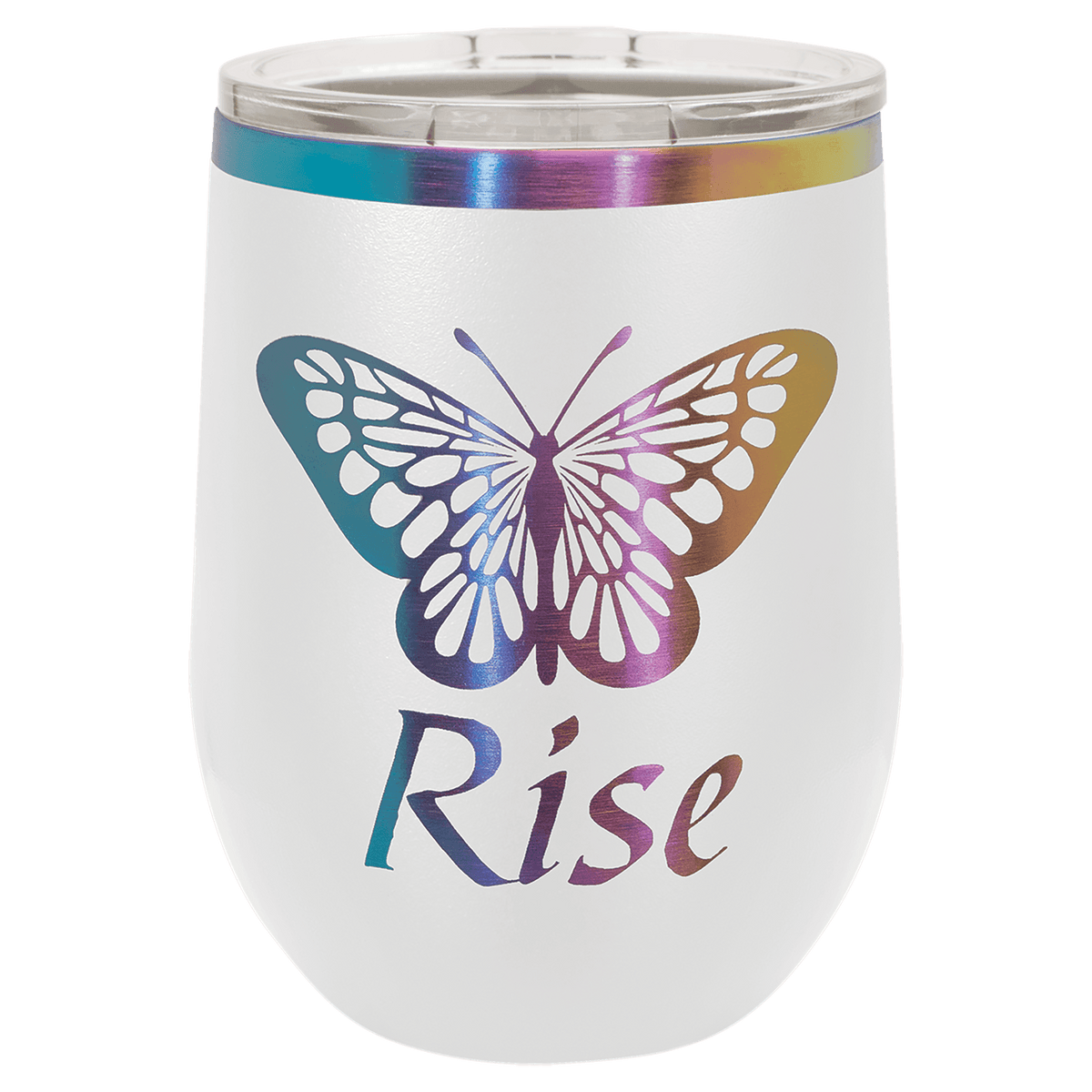 Polar Camel 12 oz. Prism Stemless Wine Tumbler with Standard Lid