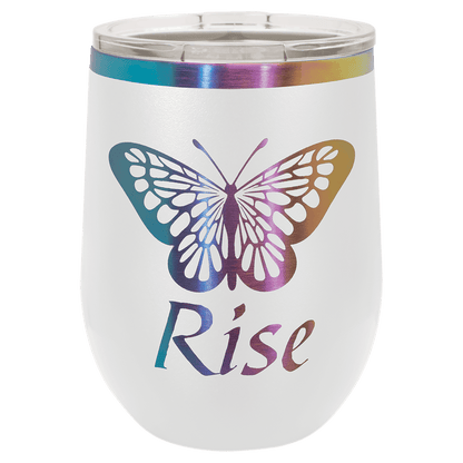 Polar Camel 12 oz. Prism Stemless Wine Tumbler with Standard Lid
