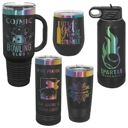 Polar Camel 12 oz. Prism Stemless Wine Tumbler with Standard Lid