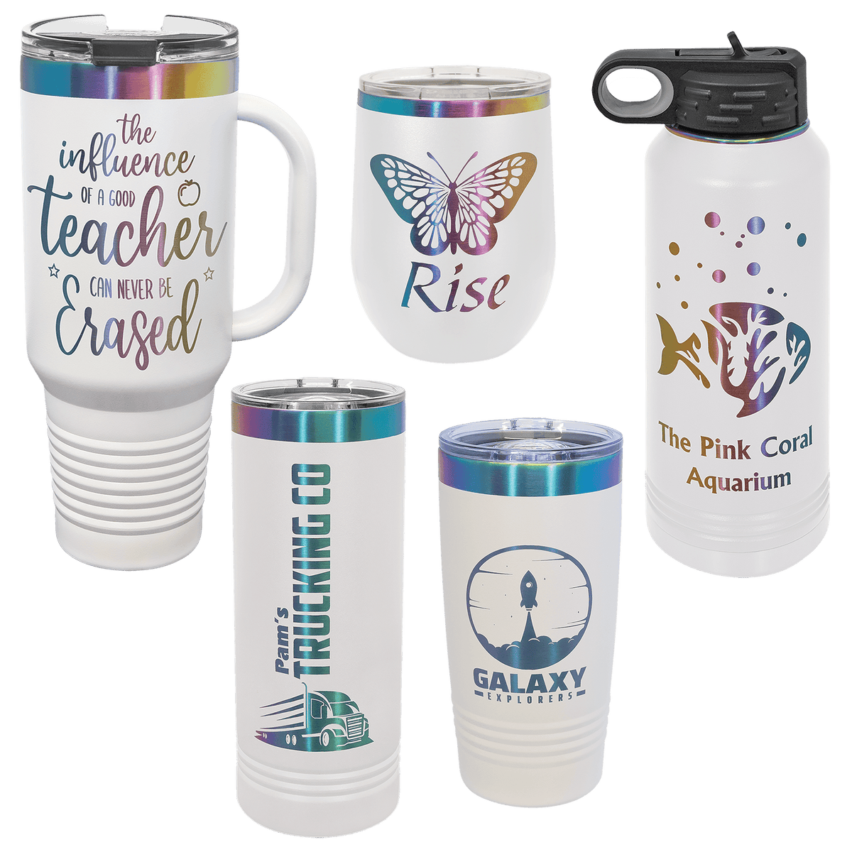 Polar Camel 12 oz. Prism Stemless Wine Tumbler with Standard Lid
