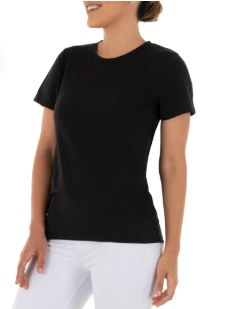 Time and Tru Women's Crewneck Tee with Short Sleeves