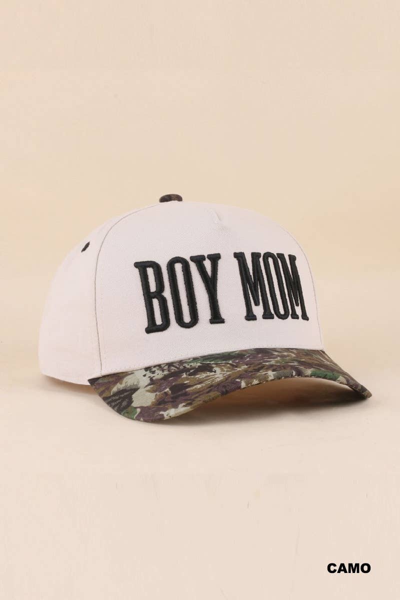 Boy Mom Two Tone Snapback Hat Zenana Consgt.