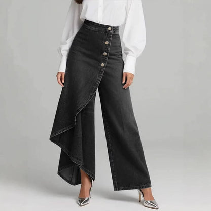 Denim Wide Leg High Waist Jeans