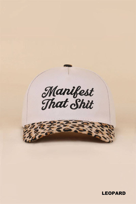 Manifest That Shit Two Tone Snapback Hat