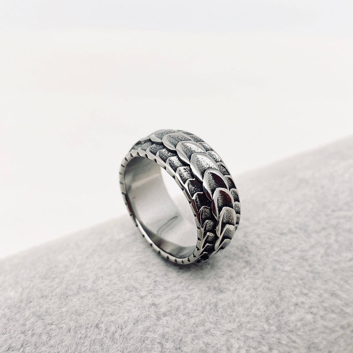 Dragon Scale Stainless Steel Ring