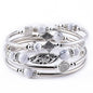 Natural Stone Wrap Beaded Bracelet Bangle