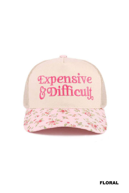 Expensive & Difficult Two Tone Mesh Snapback Hat