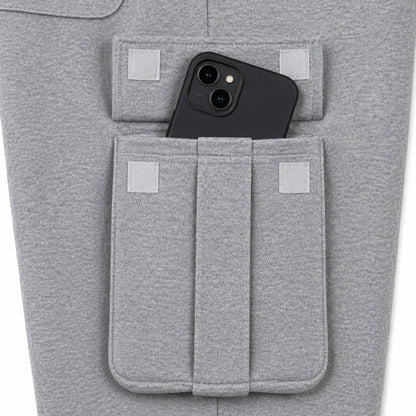 Womens Fleece-Lined Cargo Sweatpant