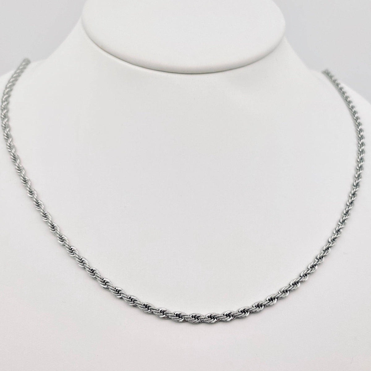 Stainless Steel Twist Chain Necklace