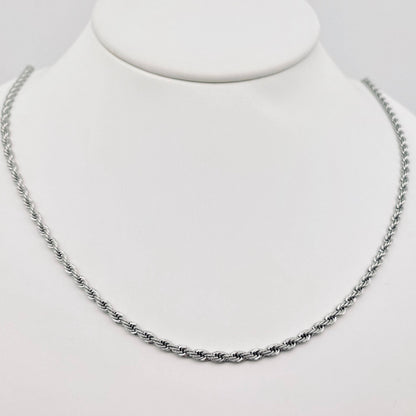 Stainless Steel Twist Chain Necklace