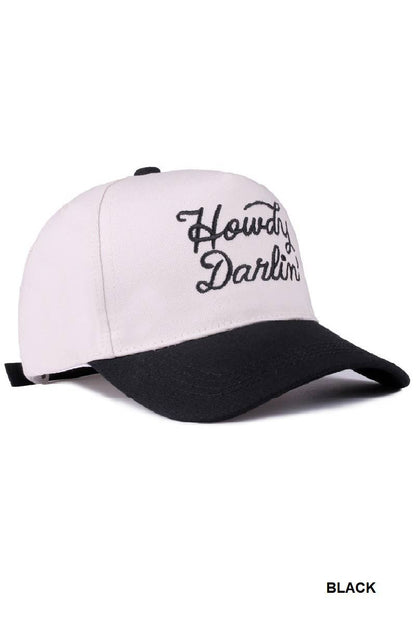 `Two Tone Canvas Baseball Cap