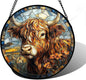 Glass Suncatcher - Highland Cow