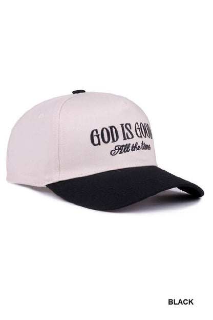 GOD IS GOOD (All the Time) Two Tone Trucker Hat