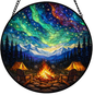 Glass Suncatcher - Camping