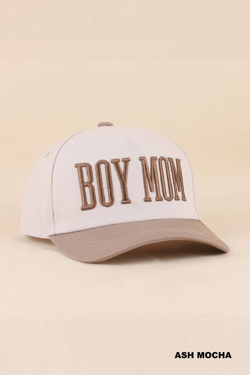 Boy Mom Two Tone Snapback Hat Zenana Consgt.