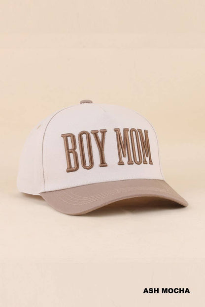 Boy Mom Two Tone Snapback Hat Zenana Consgt.