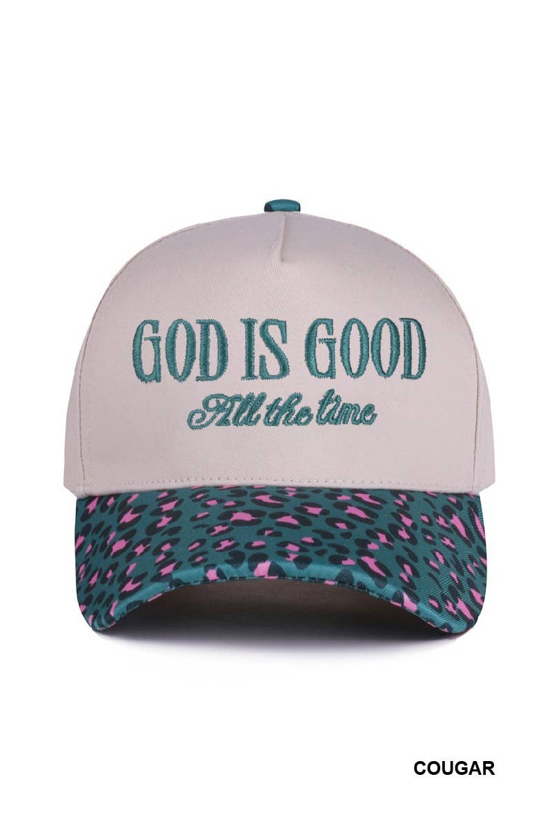 GOD IS GOOD (All the Time) Two Tone Trucker Hat