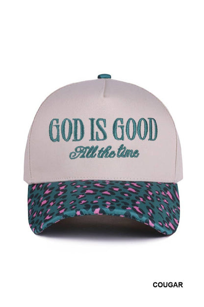 GOD IS GOOD (All the Time) Two Tone Trucker Hat