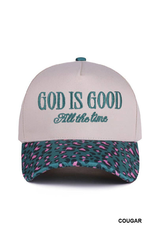 GOD IS GOOD (All the Time) Two Tone Trucker Hat