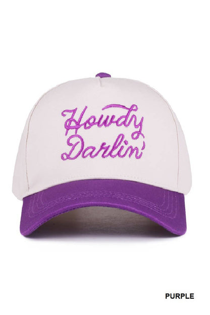 `Two Tone Canvas Baseball Cap