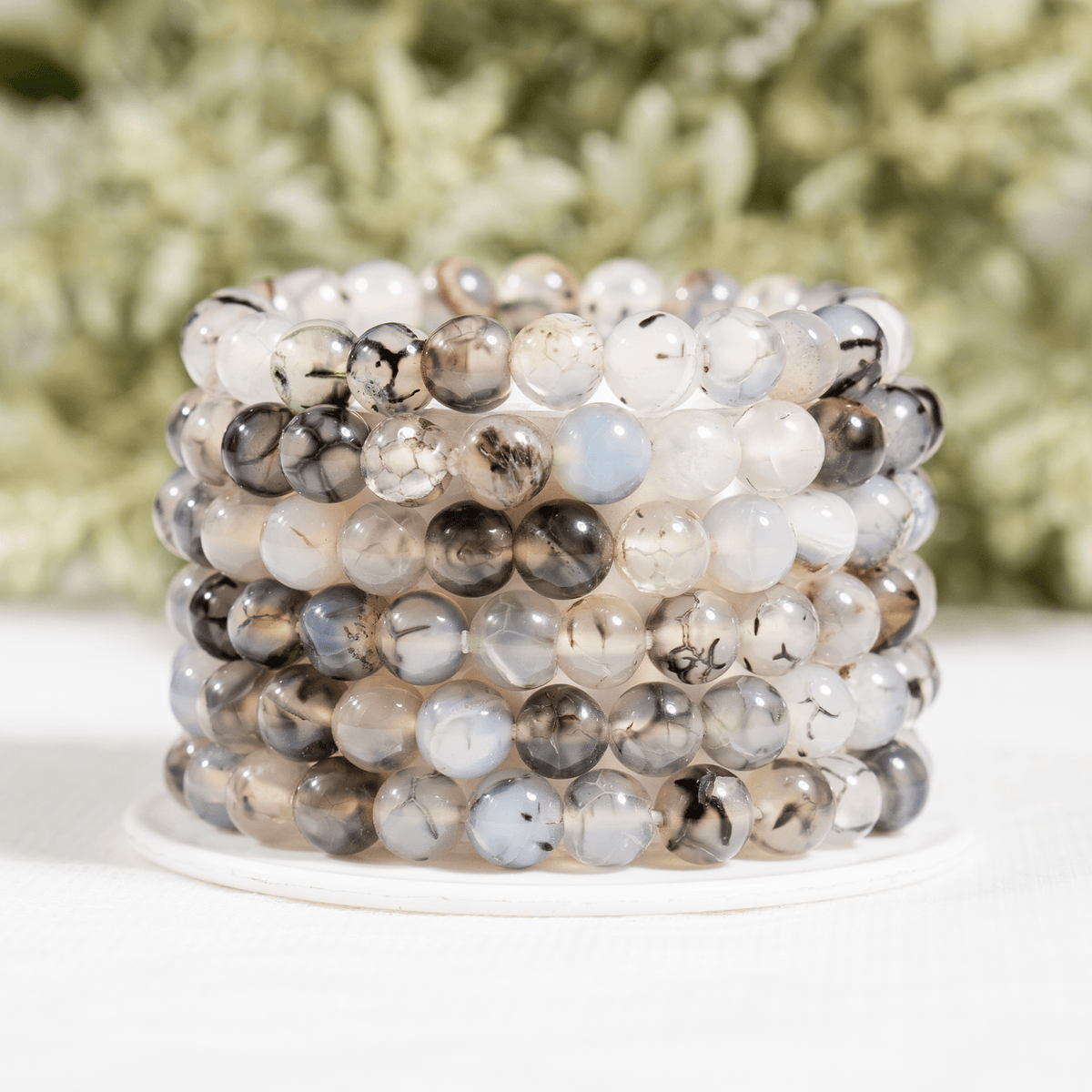 Healing Bracelet | Dragon Vein Agate | Gemstone Bracelet
