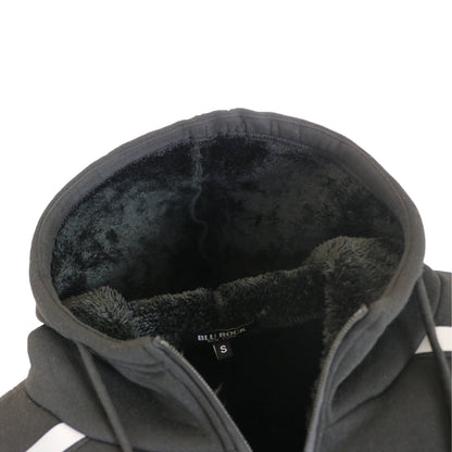 Men's Sherpa Fleece Lined Reflective Tech Zip Hoodie